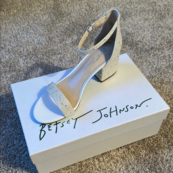 Betsey Johnson Shoes - Betsey Johnson Silver Heels